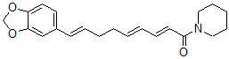 CAS 登录号：107584-38-3， (2E,4E,8E)-9-(1,3-苯并二氧戊环-5-基)-1-哌啶-1-基壬-2,4,8-三烯-1-酮