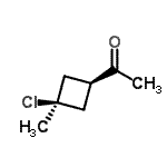 CAS 登录号：107693-35-6， 1-(顺式-3-氯-3-甲基环丁基)乙酮