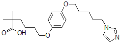 CAS 登录号：107831-14-1， 6-[4-(5-咪唑-1-基戊氧基)苯氧基]-2,2-二甲基己酸