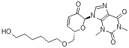 CAS 登录号：107838-98-2， 9-[(2S,6S)-6-(6-羟基己氧基甲基)-3-氧代-6H-吡喃-2-基]-1,3-二甲基嘌呤-2,6-二酮
