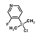 CAS 登录号：108093-98-7， 4-[氯(二甲基)硅烷基]-3-氟吡啶