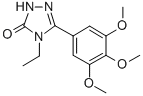 CAS 登录号：108132-90-7， 4-乙基-5-(3,4,5-三甲氧基苯基)-2H-1,2,4-三唑-3-酮