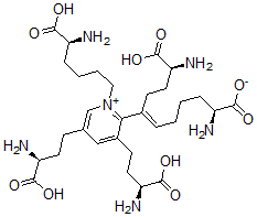 CAS 登录号：108133-63-7， (E,2S,10S)-2,10-二氨基-5-[3,5-二[(3S)-3-氨基-4-羟基-4-氧代丁基]-1-[(5S)-5-氨基-6-羟基-6-氧代己基]吡啶-1-鎓-2-基]十一碳-5-烯二酸