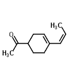 CAS#: 108338-49-4, 1-{4-[(1Z)-1-Propen-1-Yl]-3-Cyclohexen-1-Yl}Ethanone