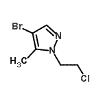 CAS 登录号：108354-41-2， 4-溴-1-(2-氯乙基)-5-甲基-1H-吡唑
