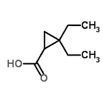CAS 登录号：108420-15-1， 2,2-二乙基环丙烷羧酸