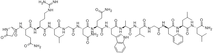 CAS#: 108437-88-3, 5-Oxo-L-Prolyl-L-Glutaminyl-L-Arginyl-L-Leucylglycyl-L-Asparaginyl-L-Glutaminyl-L-Tryptophyl-L-Alanyl-L-Valylglycyl-D-Phenylalanyl-L-Leucyl-L-Leucinamide