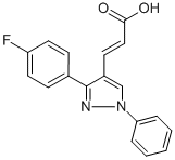 CAS 登录号：108446-72-6， 3-[3-(4-氟苯基)-1-苯基-1H-吡唑-4-基]-2-丙烯酸
