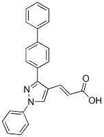 CAS 登录号：108446-76-0， (E)-3-[1-苯基-3-(4-苯基苯基)吡唑-4-基]丙-2-烯酸酯