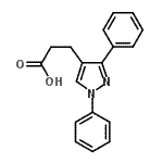 CAS 登录号：108446-77-1， 3-(1,3-二苯基-1H-吡唑-4-基)丙酸