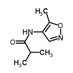CAS 登录号：108512-01-2， 2-甲基-N-(5-甲基-1,2-恶唑-4-基)丙酰胺