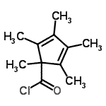 CAS#: 108561-47-3, 1,2,3,4,5-Pentamethyl-2,4-Cyclopentadiene-1-Carbonyl Chloride