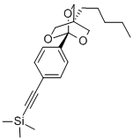 CAS#: 108614-16-0, Trimethyl-[2-[4-(1-Pentyl-3,5,8-Trioxabicyclo[2.2.2]Octan-4-Yl)Phenyl]Ethynyl]Silane