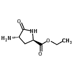 CAS 登录号：108636-54-0， 乙基(4S)-4-氨基-5-氧代-D-脯氨酸酯