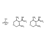 CAS 登录号：108641-45-8， 3,5-二甲基-4-吗啉甲脒硫酸盐(2:1)