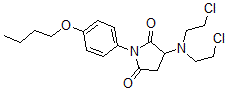 CAS#: 108708-01-6, 3-[Bis(2-Chloroethyl)Amino]-1-(4-Butoxyphenyl)Pyrrolidine-2,5-Dione