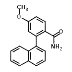 CAS 登录号：108717-14-2， 4-甲氧基-2-(1-萘基)苯甲酰胺