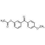 CAS 登录号：108897-14-9， 3-(4-甲氧基苯甲酰基)苯基乙酸酯