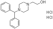 CAS#: 108983-83-1, 2-[4-(Diphenylmethyl)-1-Piperazinyl]Ethanol Dihydrochloride