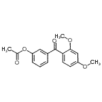 CAS 登录号：109251-36-7， 3-(2,4-二甲氧基苯甲酰基)苯基乙酸酯