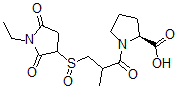 CAS 登录号：109350-29-0， (2S)-1-[3-(1-乙基-2,5-二氧代吡咯烷-3-基)亚磺酰-2-甲基丙烷酰基]吡咯烷-2-羧酸