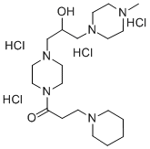 CAS#: 109376-96-7, 1-[4-[2-Hydroxy-3-(4-Methylpiperazin-1-Yl)Propyl]Piperazin-1-Yl]-3-Piperidin-1-Ylpropan-1-One Tetrahydrochloride