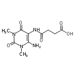 CAS#: 109418-96-4, 4-[(6-Amino-1,3-Dimethyl-2,4-Dioxo-1,2,3,4-Tetrahydro-5-Pyrimidinyl)Amino]-4-Oxobutanoic Acid