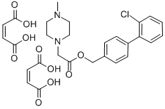 CAS#: 109523-90-2, 4-((4-Methyl-1-piperazinyl)acetoxymethyl)-2'-chlorobiphenyl dihydrogen maleate