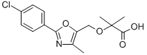 CAS 登录号：109543-76-2， 2-[[2-(4-氯苯基)-4-甲基-1,3-恶唑-5-基]甲氧基]-2-甲基丙酸