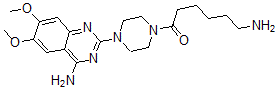 CAS 登录号：109679-41-6， 6-氨基-1-[4-(4-氨基-6,7-二甲氧基喹唑啉-2-基)哌嗪-1-基]己烷-1-酮