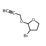 CAS#: 109789-15-3, 3-Bromo-2-(2-Propyn-1-Yloxy)Tetrahydrofuran
