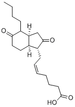CAS 登录号：109826-53-1， (5Z)-7-[(1R,3aS,7aS)-4-丁基八氢-2,5-二氧代-1H-茚-1-基]-5-庚烯酸