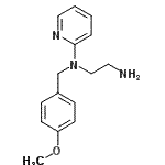 CAS 登录号：109912-28-9， N-(4-甲氧基苄基)-N-(2-吡啶基)-1,2-乙二胺