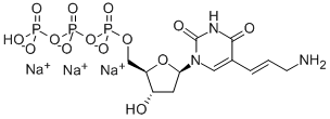 CAS 登录号：109921-28-0， 5-(3-氨基-1-丙烯基)-2'-脱氧-尿苷 5'-(四氢三磷酸酯)四铵盐