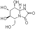 CAS 登录号：109944-15-2， (5R,6R,7S,8R,8aS)-6,7,8-三羟基-5-(羟基甲基)-1,5,6,7,8,8a-六氢咪唑并[1,2-a]吡啶-2,3-二酮