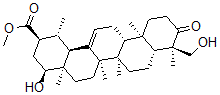 CAS 登录号：109974-22-3， 3-氧代-22,23-二羟基乌苏-12-烯-30-酸甲酯