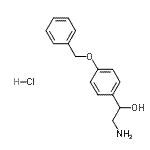 CAS 登录号：110039-04-8， 2-氨基-1-[4-(苄氧基)苯基]乙醇盐酸盐(1:1)