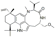 CAS#: 110187-21-8, (4S,7S,10R,13R)-10-Ethenyl-1,3,4,5,7,8,10,11,12,13-decahydro-4-(methoxymethyl)-8,10-dimethyl-7-(1-methylethyl)-13-(tert-butyl)-6H-benzo[g][1,4]diazonino[7,6,5-cd]indol-6-one