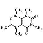 CAS#: 110358-00-4, N-[1,3-Dimethyl-6-(Methylamino)-2,4-Dioxo-1,2,3,4-Tetrahydro-5-Pyrimidinyl]-N-Methylacetamide
