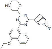 CAS 登录号：110383-50-1， 7-[4-(4-乙氧基萘-1-基)-6-吗啉-4-基-1,3,5-三嗪-2-基]-1,4-二氮杂双环[2.2.2]辛烷