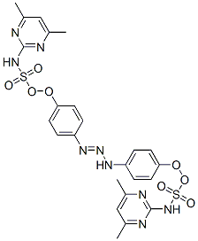 CAS 登录号：110505-56-1， N-(4,6-二甲基嘧啶-2-基)-4-[2-[4-[(4,6-二甲基嘧啶-2-基)氨基磺酰基]苯基]亚氨基肼基]苯磺酰胺