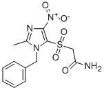 CAS#: 110579-18-5, 2-[2-Methyl-5-Nitro-3-(Phenylmethyl)Imidazol-4-Yl]Sulfonylacetamide