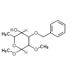 CAS 登录号：110594-91-7， 甲基3-O-苄基-6-脱氧-2-O-甲基吡喃己糖苷