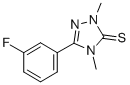 CAS#: 110623-33-1, 5-(3-Fluorophenyl)-2,4-Dimethyl-1,2,4-Triazole-3-Thione