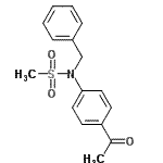CAS#: 110698-70-9, N-(4-Acetylphenyl)-N-Benzylmethanesulfonamide