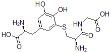 CAS 登录号：110823-49-9， (2S)-2-氨基-3-[3-[(2R)-2-氨基-3-(羧甲基氨基)-3-氧代丙基]硫基-4,5-二羟基苯基]丙酸