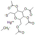CAS 登录号：110913-61-6， 2,6-脱水-S-(乙基汞(II))-1-硫代-甘油-甘露-庚糖醇 1,3,4,5-四乙酸酯