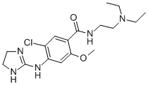 CAS 登录号：111049-28-6， 5-氯-N-(2-二乙基氨基乙基)-4-(4,5-二氢-1H-咪唑-2-基氨基)-2-甲氧基苯甲酰胺