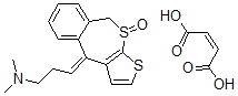 CAS 登录号：11119-54-3， 4-(3-二甲基氨基亚丙基)-4,9-二氢噻吩并(2,3-b)苯并(e)硫杂卓-10-氧化物马来酸盐