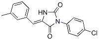 CAS 登录号：111223-88-2， (5Z)-3-(4-氯苯基)-5-[(3-甲基苯基)亚甲基]咪唑烷-2,4-二酮